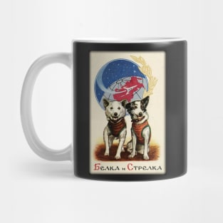 Belka and Strelka Russian Space Dogs Mug